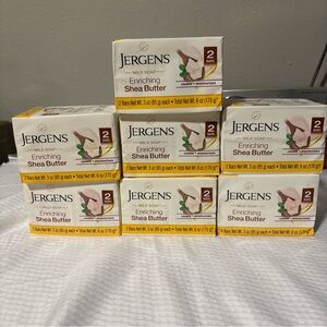 20 Bars Jergens Mild Soap Enriching Shea Butter 10 Boxes Of 2 Bars 3oz ea. New